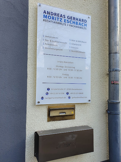 Andreas Gerhard und Moritz Eschbach Rechtsanwälte 1 Rechtsanwalt Andreas Gerhard und Moritz Eschbach Rechtsanwälte