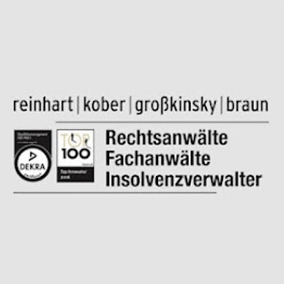 Reinhart, Kober, Großkinsky Braun RechtsanwältePartGmbB 1 Rechtsanwalt Reinhart, Kober, Großkinsky Braun RechtsanwältePartGmbB